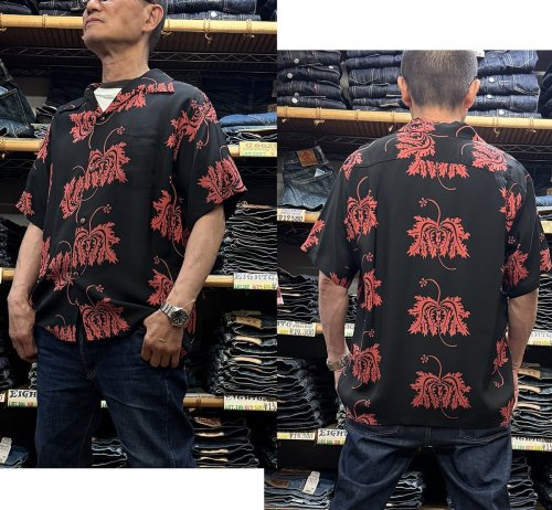 Sun Surf SHROT SLEEVE RAYON HAWAIIAN SHIRT “CORAL HIBISCUS” SS39412 準備10_ss39412