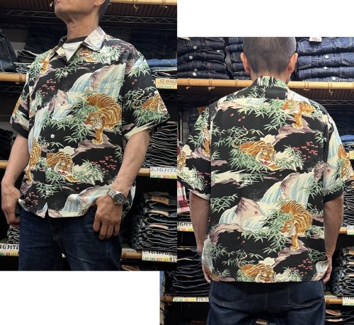 Sun Surf Special Edition SHROT SLEEVE RAYON HAWAIIAN SHIRT“SASA TORA” SS39478