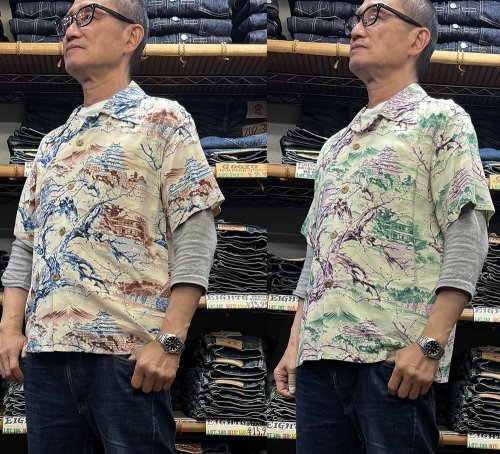 Sun Surf SHROT SLEEVE RAYON HAWAIIAN SHIRT“SCENERY OF JAPAN” SS39422 準備14_SS39422