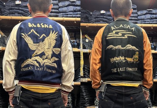 テーラー東洋“Tailor Toyo” サテン×サテン スカジャン“ALASKAN EAGLE ×DOG SLED”TT15790-128