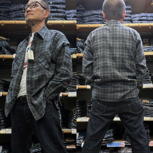 Sugar Cane “Twill Check”L/S WORK SHIRT  SC29563  