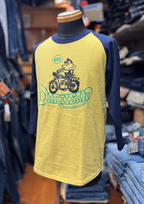 STUDIO D'ARTISAN“Biker”柄 ラグラン7分Ｔシャツ【8206A】