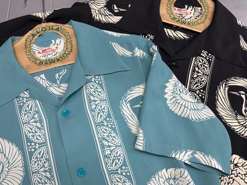 Sun Surf SHROT SLEEVE　RAYON HAWAIIAN SHIRT  “ORIENTAL BORDER” SS39629 