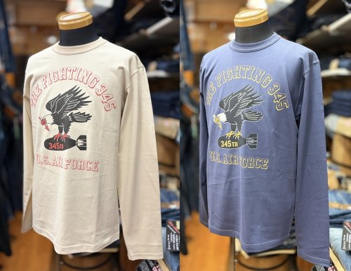 TOYS McCOY  MILITARY LONG SLEEVE TEE U.S.AIR FORCE “THE FIGHTING 345” TMC2644  
