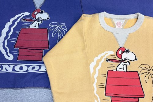 TOYS McCOY HEAVYWEIGHT SWEAT SHIRT SNOOPY “CURSE YOU RED BARON”TMC2651 
