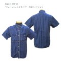 Eight-G(エイトＧ) “ウォバッシュストライプ” 半袖ワークシャツ 当店水洗い＆自然乾燥