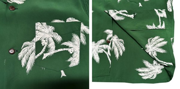 画像17: Eight-G（エイトＧ） “EVERLASTING SUMMER PALMTREE”半袖 アロハシャツ 8AS-09