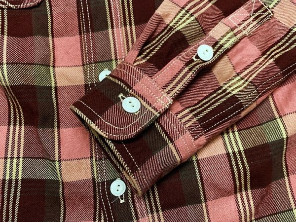 画像5: Eight-G（エイトＧ） “11oz.HEAVY FLANNEL　MADRAS CHECK WORK SHIRTS” 2024年生産タイプ 8LS-71-24AW