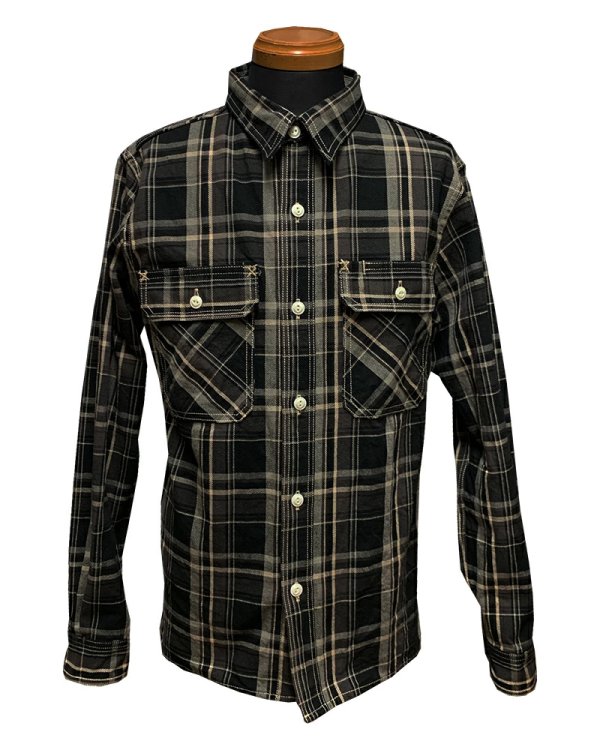 画像9: Eight-G（エイトＧ） “11oz.HEAVY FLANNEL　MADRAS CHECK WORK SHIRTS” 2024年生産タイプ 8LS-71-24AW