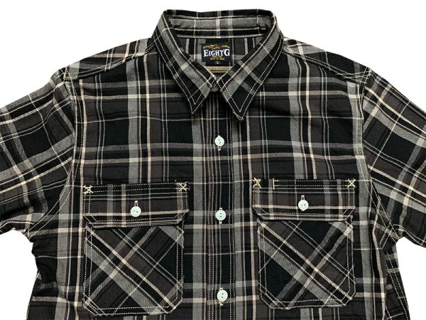 画像10: Eight-G（エイトＧ） “11oz.HEAVY FLANNEL　MADRAS CHECK WORK SHIRTS” 2024年生産タイプ 8LS-71-24AW