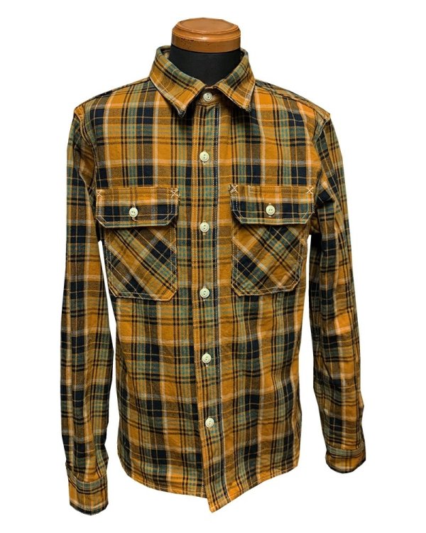 画像13: Eight-G（エイトＧ） “11oz.HEAVY FLANNEL　MADRAS CHECK WORK SHIRTS” 2024年生産タイプ 8LS-71-24AW