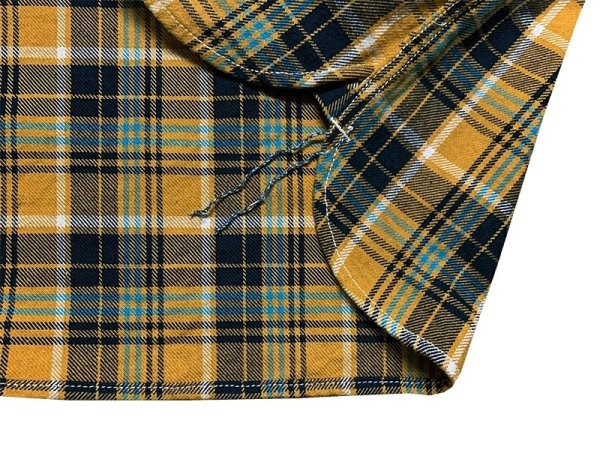 画像16: Eight-G（エイトＧ） “11oz.HEAVY FLANNEL　MADRAS CHECK WORK SHIRTS” 2024年生産タイプ 8LS-71-24AW