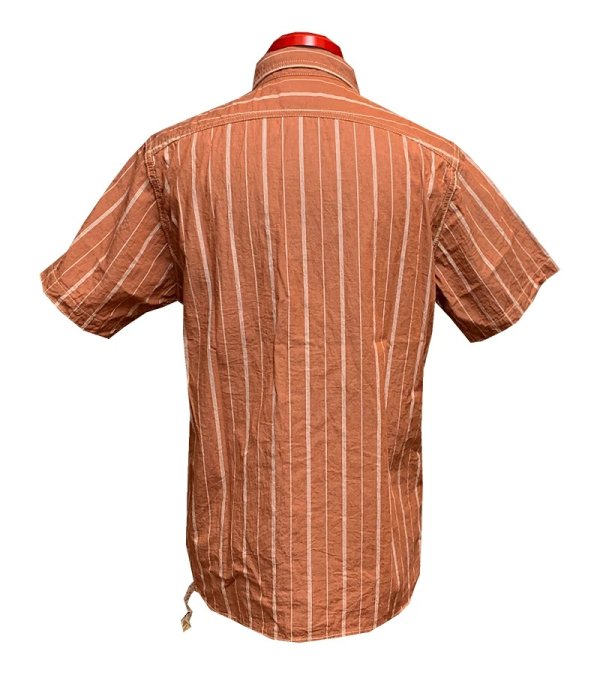 画像3: Eight-G（エイトＧ）“4oz COTTON LINEN STRIPE WORK SHIRT” 2022年生産タイプ 8SS-33-22SS