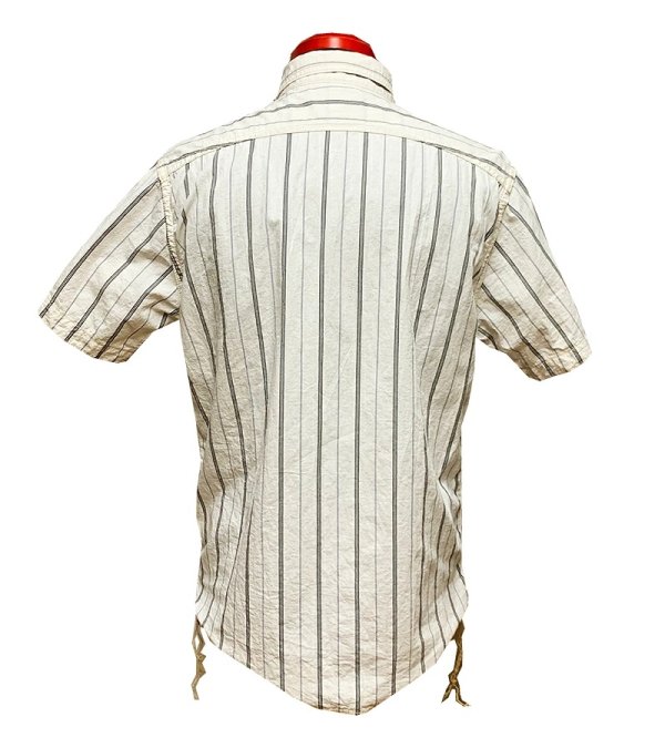 画像9: Eight-G（エイトＧ）“4oz COTTON LINEN STRIPE WORK SHIRT” 2022年生産タイプ 8SS-33-22SS