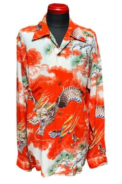 画像2: Sun Surf(サンサーフ) Long sleeve Hawaiian Shirt(長袖アロハ) “DRAGON” SS28554-21SS
