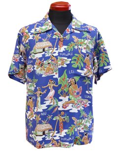 画像2: Sun Surf(サンサーフ) Hawaiian Shirt(アロハ) ショートスリーブ "LUAU"