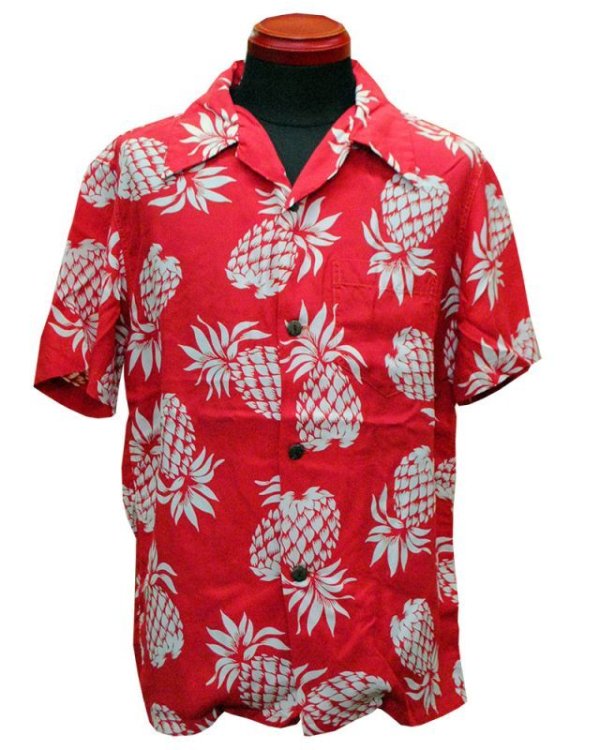 画像7: Eight-G（エイトＧ） “PINEAPPLE”(パイナップル)半袖 アロハシャツ 8AS-03-18SS 2018年タイプ