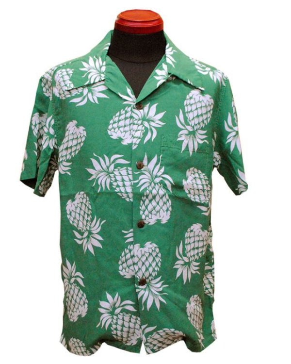 画像12: Eight-G（エイトＧ） “PINEAPPLE”(パイナップル)半袖 アロハシャツ 8AS-03-18SS 2018年タイプ