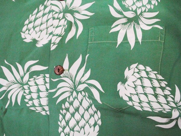 画像15: Eight-G（エイトＧ） “PINEAPPLE”(パイナップル)半袖 アロハシャツ 8AS-03-18SS 2018年タイプ