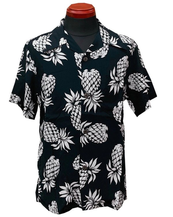 画像2: Eight-G（エイトＧ） “PINEAPPLE”(パイナップル)半袖 アロハシャツ 8AS-03-19SS 2019年タイプ