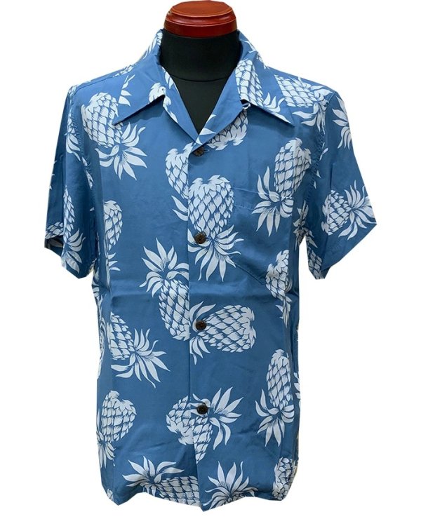 画像7: Eight-G（エイトＧ） “PINEAPPLE”(パイナップル)半袖 アロハシャツ 8AS-03-19SS 2019年タイプ