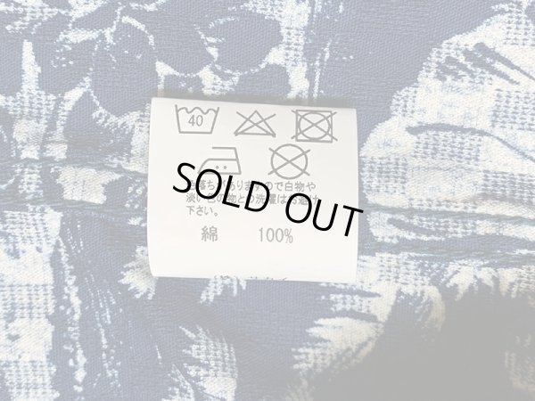 画像9: Eight-G（エイトＧ） "DOBBY INDIGO DISCHARGE HAWAIIAN SHIRT"半袖 アロハシャツ 8AS-07