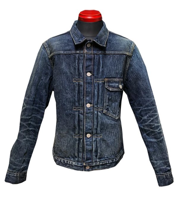 画像2: Eight-G（エイトＧ） ”男デニム第一弾Ｇジャン1stモデル”No. 8JK-03RV リアルヴィンテージ加工