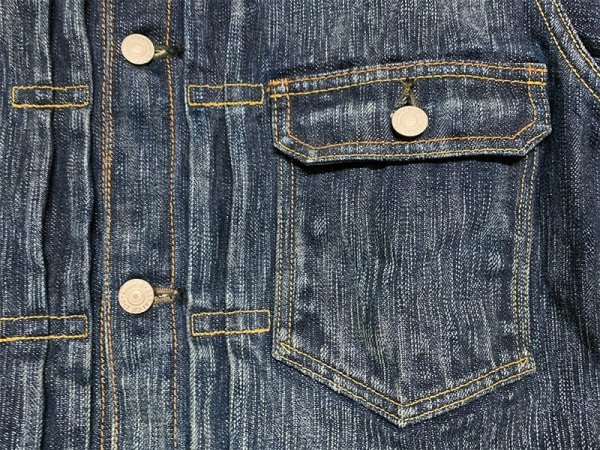 画像6: Eight-G（エイトＧ） ”男デニム第一弾Ｇジャン1stモデル”No. 8JK-03RV リアルヴィンテージ加工