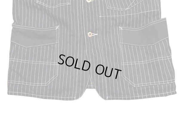 画像5: Eight-G（エイトＧ） “13oz WABASH STRIPE WORK CORT” 2021年生産タイプ 8JK-19-21AW