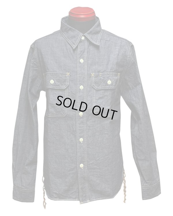 画像2: Eight-G（エイトＧ）"SHAMBRAY WORK SHIRT" 2022年生産タイプ 8LS-02-22SS