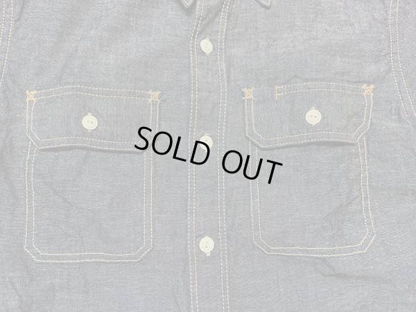 画像5: Eight-G（エイトＧ）"SHAMBRAY WORK SHIRT" 2022年生産タイプ 8LS-02-22SS