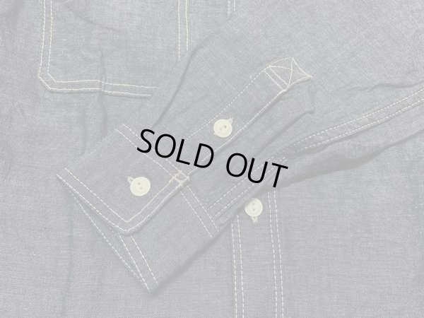 画像7: Eight-G（エイトＧ）"SHAMBRAY WORK SHIRT" 2022年生産タイプ 8LS-02-22SS