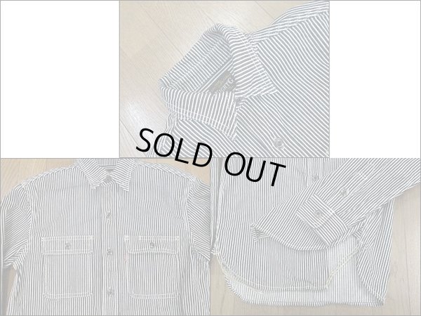 画像2: Eight-G（エイトＧ） “ヒッコリーデニム・ワークシャツ” 8LS-18-13AW