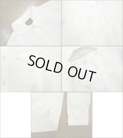 画像2: Eight-G(エイトＧ) “長袖ホワイトワークシャツ”2013年モデル 当店水洗い＆自然乾燥