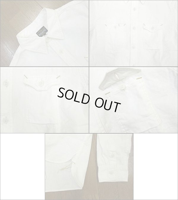 画像2: Eight-G（エイトＧ）“長袖ホワイトワークシャツ”2013年モデル 当店水洗い＆自然乾燥 8LS-20-13AW