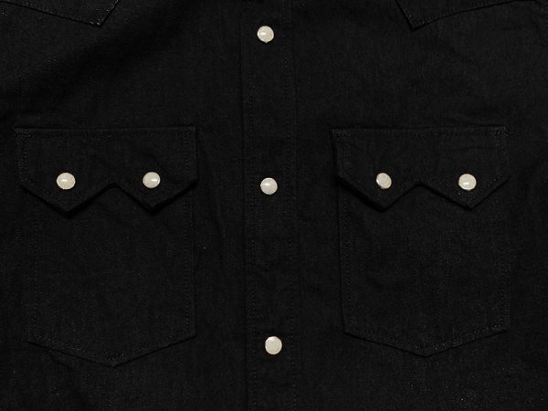 画像5: Eight-G（エイトＧ）　“11oz BLACK DENIM WESTRN SHIRT”　2022年生産タイプ　8LS-31-22SS