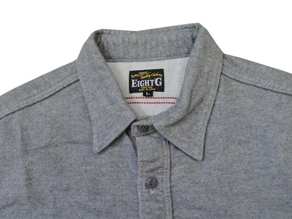 画像10: Eight-G（エイトＧ） “ソリッドツイルワークシャツ” 2018年生産タイプ メーカー洗い済み 8LS-45-18AW