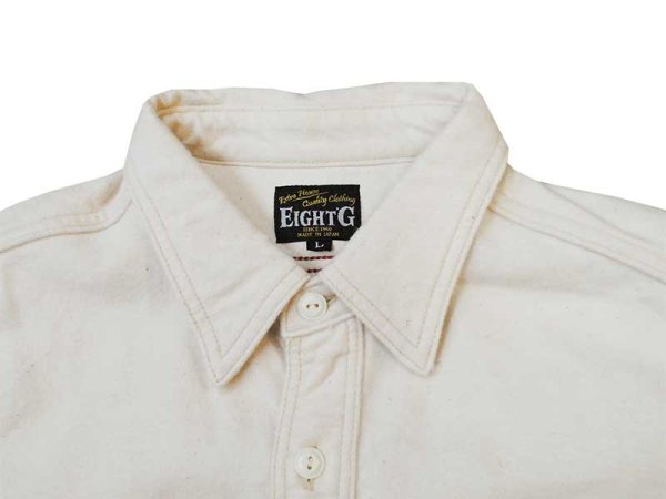 画像15: Eight-G（エイトＧ） “ソリッドツイルワークシャツ” 2018年生産タイプ メーカー洗い済み 8LS-45-18AW