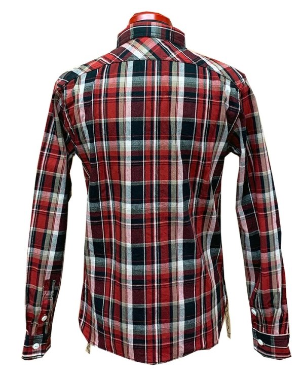 画像3: Eight-G（エイトＧ）“チェックフランネルワークシャツ” 2019年生産タイプ 8LS-49-19AW