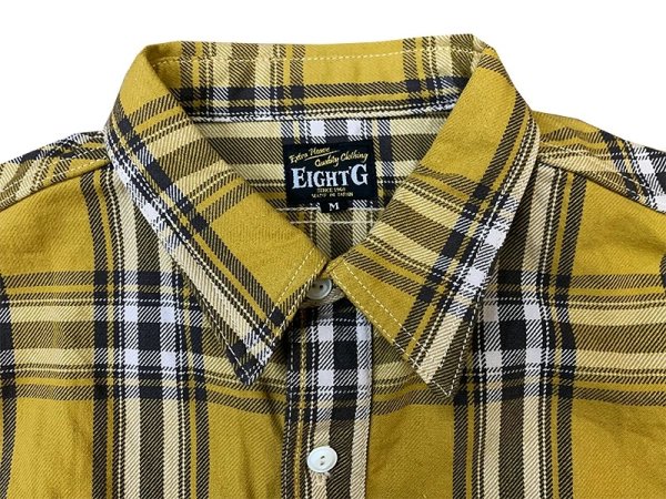 画像11: Eight-G（エイトＧ）“チェックフランネルワークシャツ” 2019年生産タイプ 8LS-49-19AW