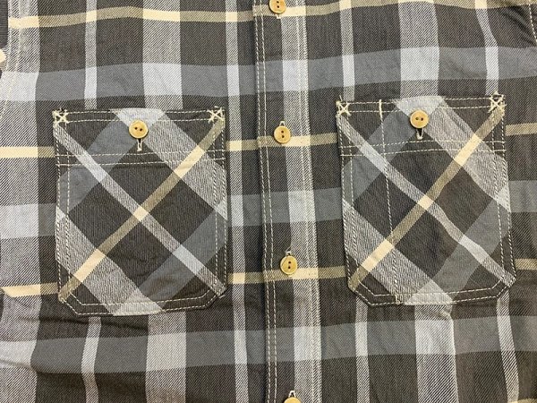 画像5: Eight-G（エイトＧ） “SULFUR DYEING CHECK WORK SHIRT” 2020年生産タイプ 8LS-50-20SS
