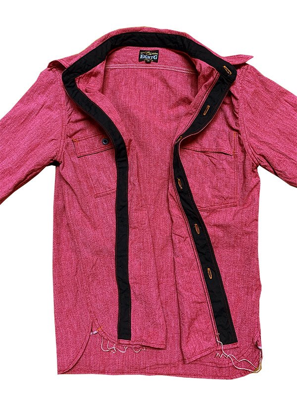 画像14: Eight-G（エイトＧ） “11oz.HEAVY FLANNEL　MADRAS CHECK WORK SHIRTS” 2024年生産タイプ 8LS-71-24AW