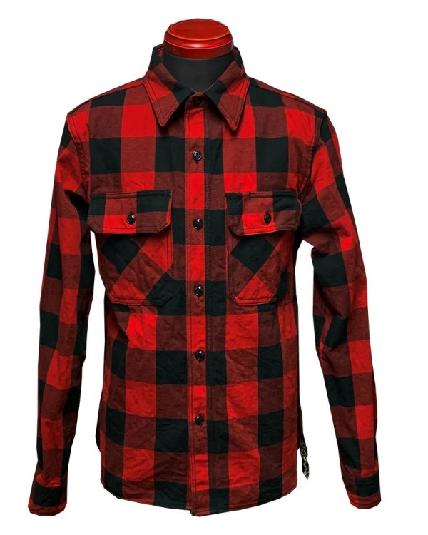 画像2: Eight-G（エイトＧ） "10oz HEAVY FLANNEL BIG CHECK SHIRTS" 2021年生産タイプ 8LS-56-21AW