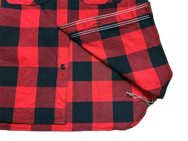 画像9: Eight-G（エイトＧ） "10oz HEAVY FLANNEL BIG CHECK SHIRTS" 2021年生産タイプ 8LS-56-21AW