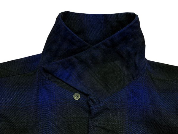 画像5: Eight-G（エイトＧ） “9oz HEAVY OMBRE CHECK OPEN COLLAR SHIRTS” 2021年生産タイプ 8LS-58-21AW