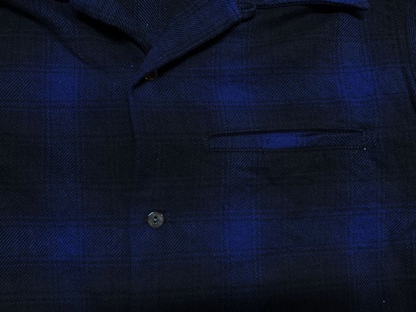 画像6: Eight-G（エイトＧ） “9oz HEAVY OMBRE CHECK OPEN COLLAR SHIRTS” 2021年生産タイプ 8LS-58-21AW
