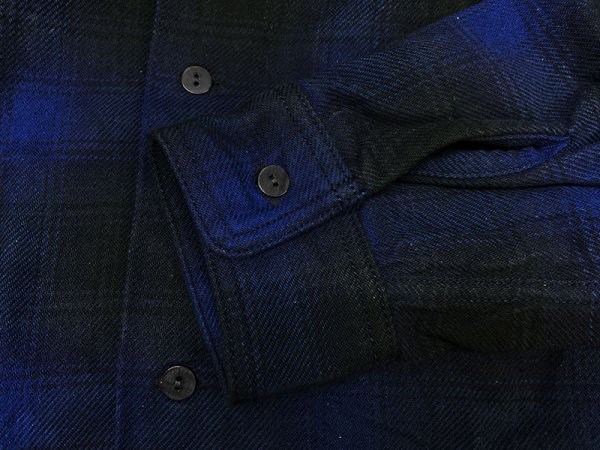 画像7: Eight-G（エイトＧ） “9oz HEAVY OMBRE CHECK OPEN COLLAR SHIRTS” 2021年生産タイプ 8LS-58-21AW