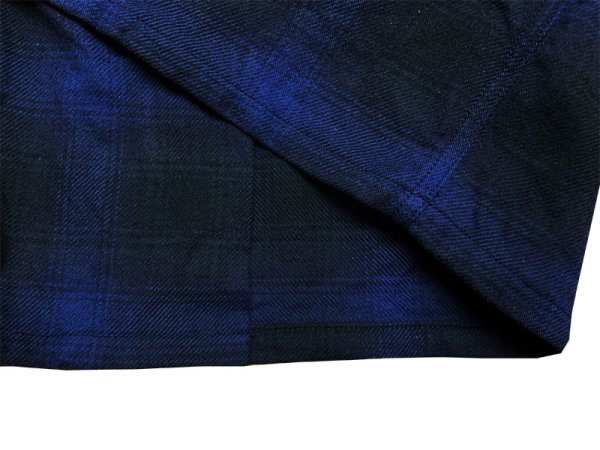 画像9: Eight-G（エイトＧ） “9oz HEAVY OMBRE CHECK OPEN COLLAR SHIRTS” 2021年生産タイプ 8LS-58-21AW
