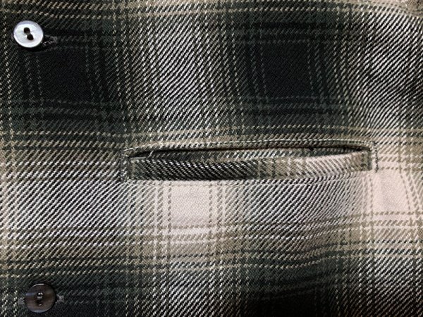 画像16: Eight-G（エイトＧ） “9oz HEAVY OMBRE CHECK OPEN COLLAR SHIRTS” 2021年生産タイプ 8LS-58-21AW