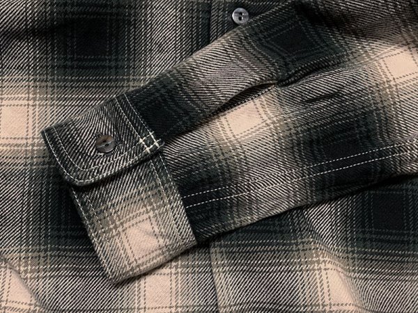 画像17: Eight-G（エイトＧ） “9oz HEAVY OMBRE CHECK OPEN COLLAR SHIRTS” 2021年生産タイプ 8LS-58-21AW